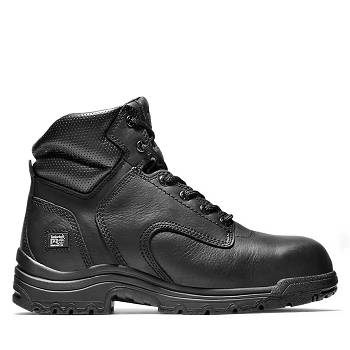 Timberland PRO TiTAN 6" Comp Toe - Cierne Pracovne Cizmy Panske, TB0354W